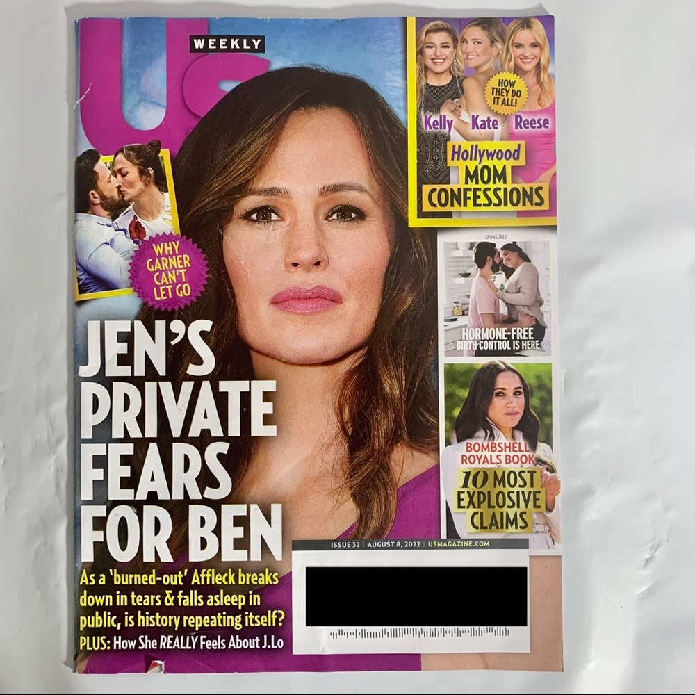 US Weekly Magazine August 8 2022 Jennifer Garner Cant Let Go Hollywood Moms